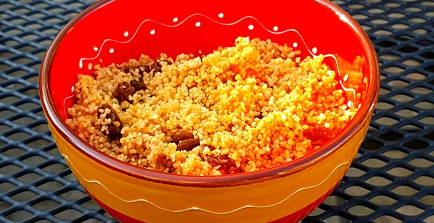 Couscous salade met fruit