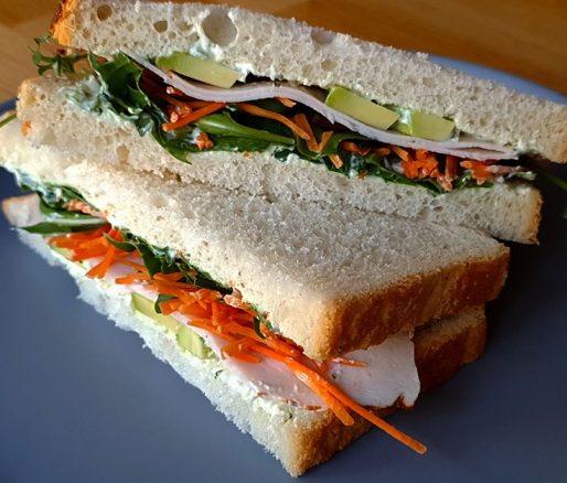 Sandwich gerookte kip