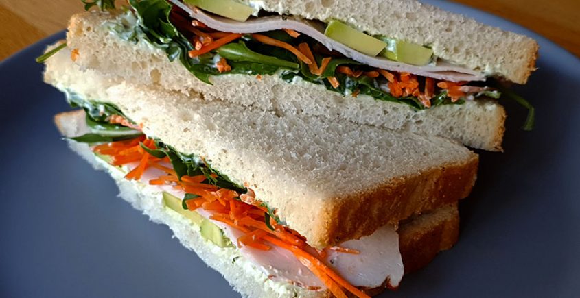 Sandwich gerookte kip