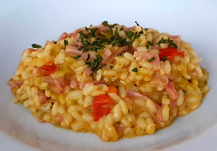 Risotto ham en prei - Chefkokkie.NL