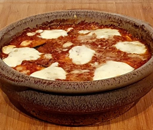 Melanzane alla parmigiana in ovenschotel