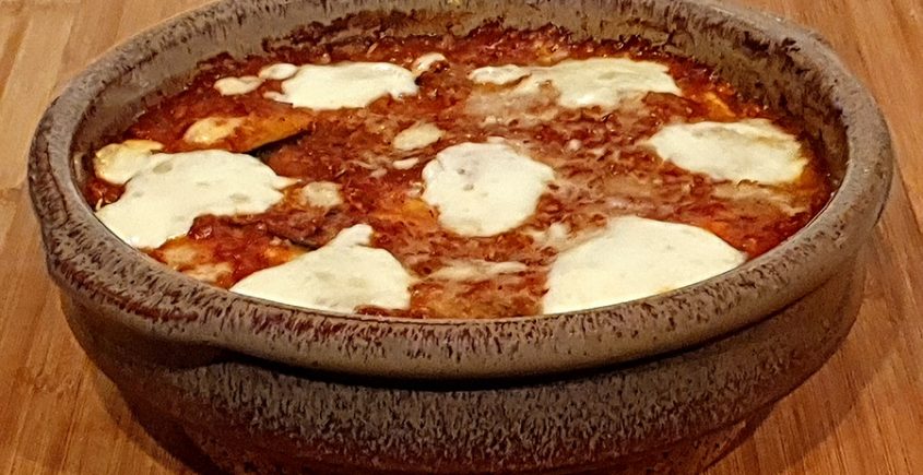 Melanzane alla parmigiana in ovenschotel