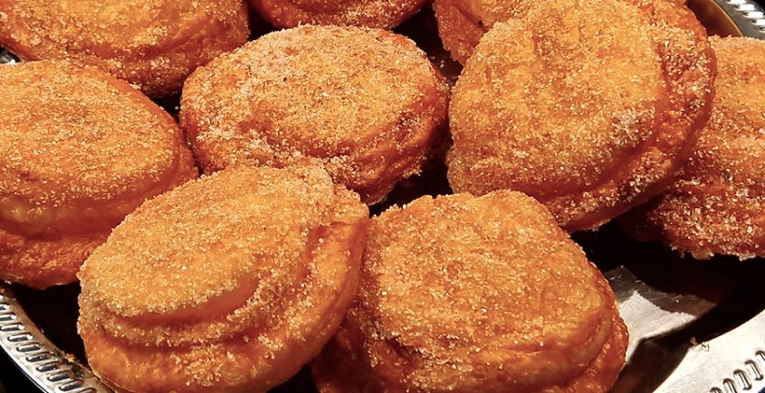 appelbeignets op schaal