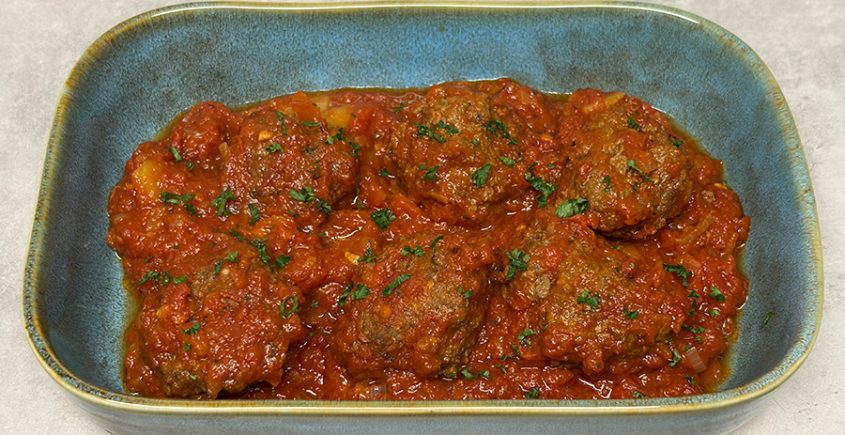 Kofta bil Bandoura (Kofta in tomatensaus)